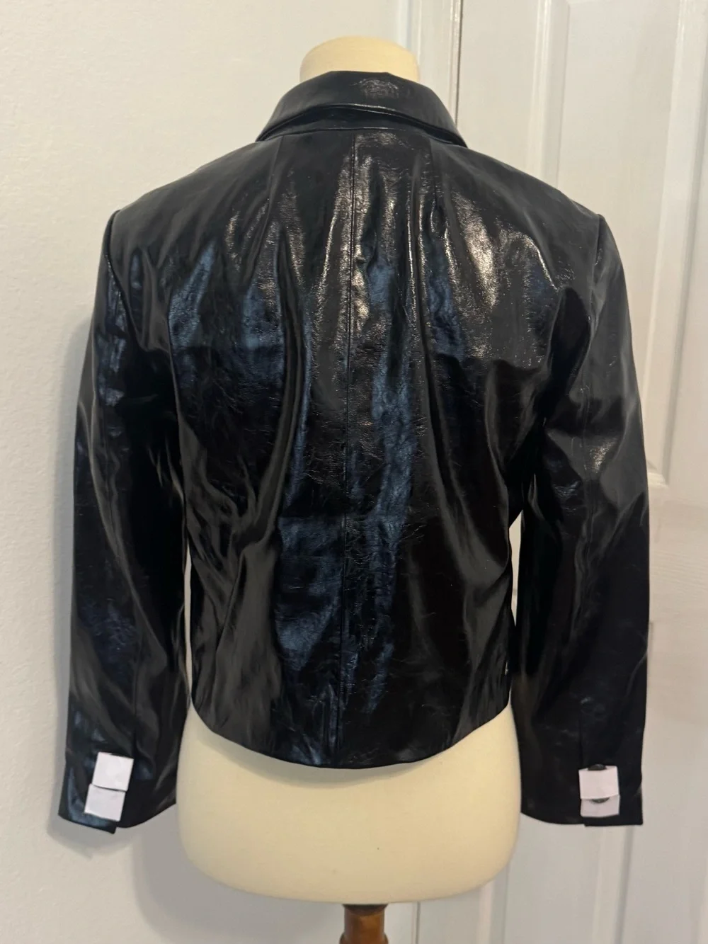 J Crew Shirt Jacket Faux Distressed Leather Short Blazer Chic Modern 2025 NWT 2